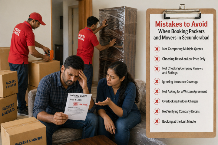 Mistakes to Avoid When Booking Packers and Movers in Secunderabad